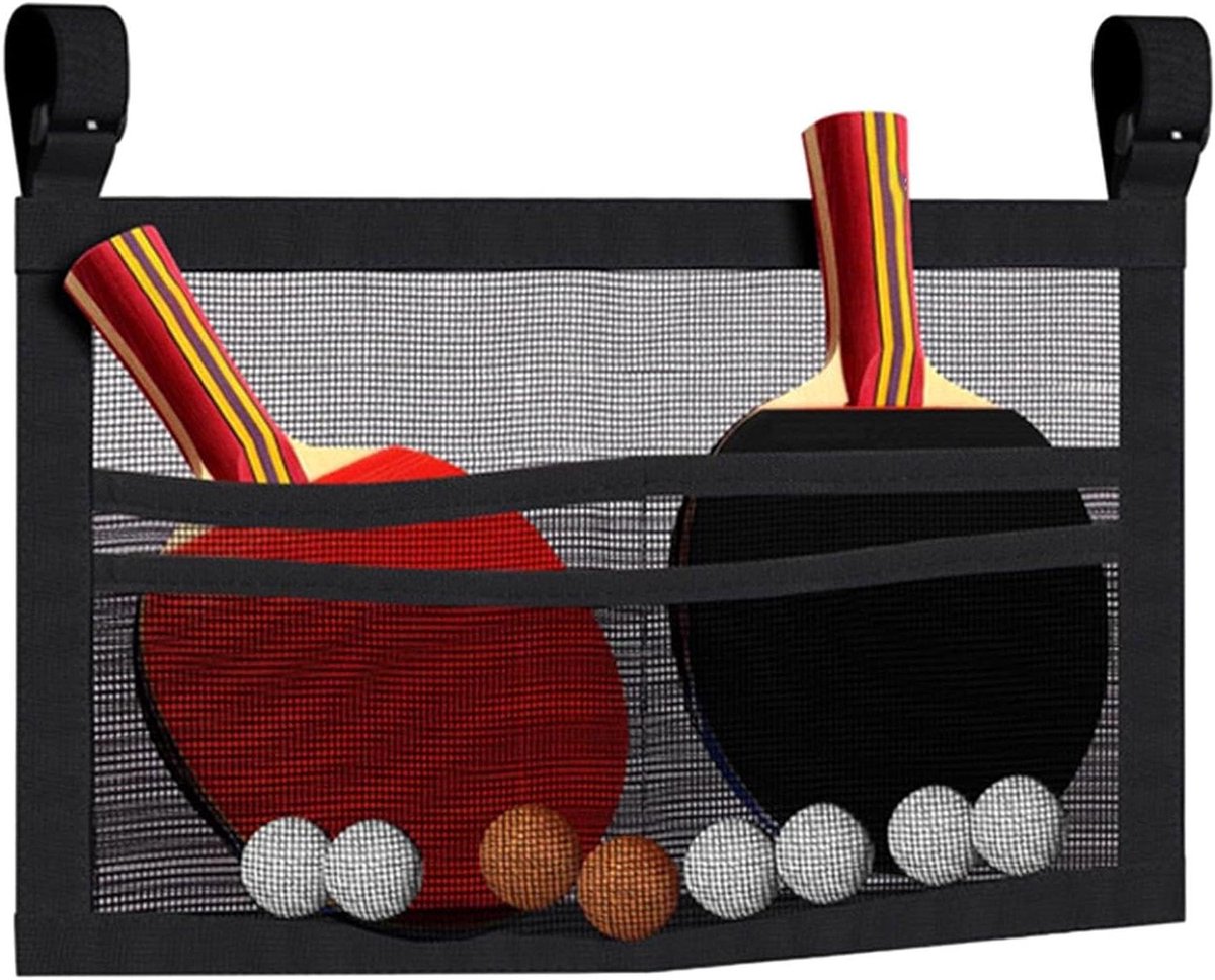 Tafeltennisbalhouder - Pong Organizer - Sport Uitrusting - Snelle Montage - 20+ Ballen - Zwart