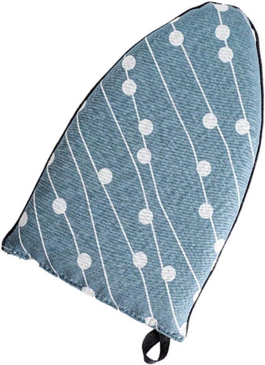 Handheld Strijkpad - Strijkplank Mat - Kleding Strijken - Hittebestendig Ontwerp - 25 x 15 cm - Blauw