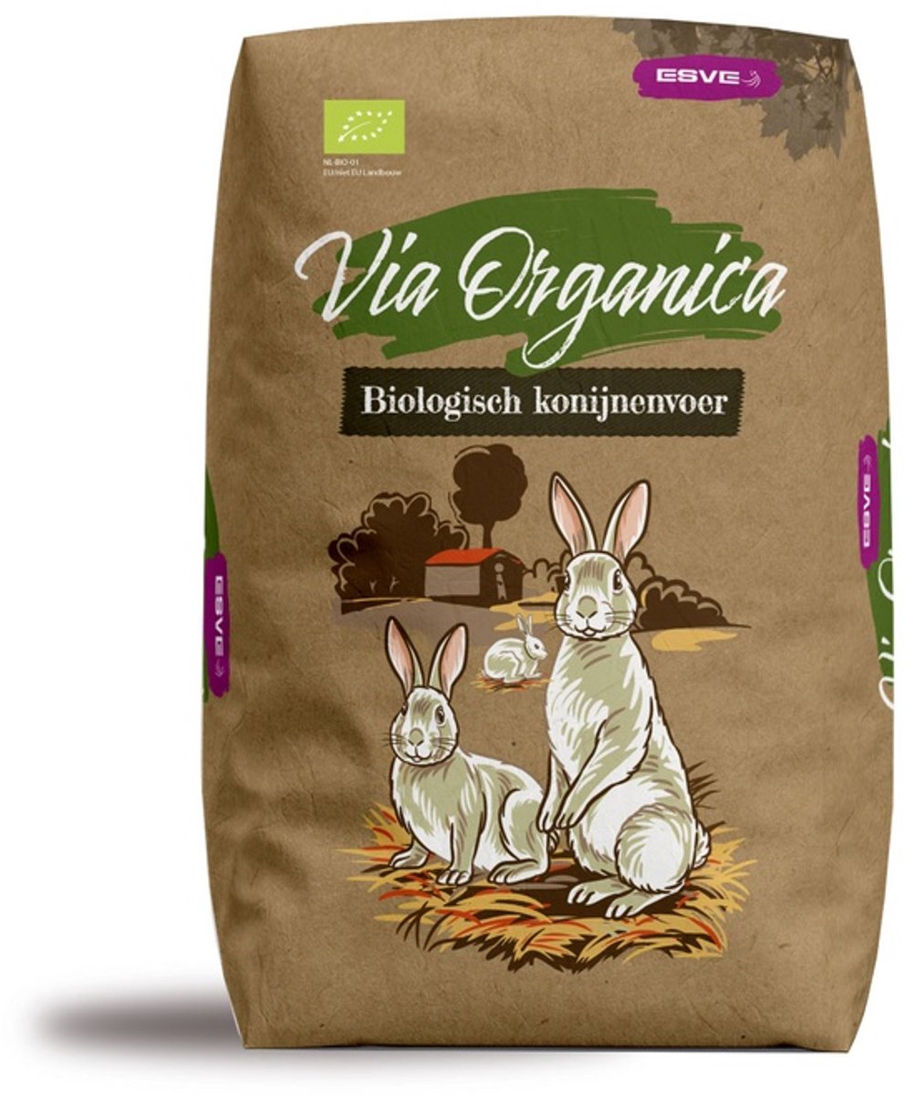 Via Organica Biologische Konijnenmuesli 10 kg - Knaagdier