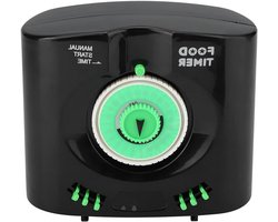 Automatische Visvoeder - Voerautomaat Aquarium - Vissen Voeren - Instelbare Hoeveelheden - 15L x 13B x 11H cm - Zwart