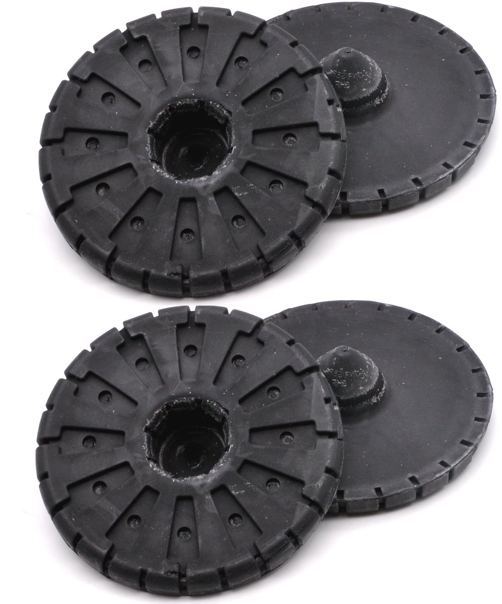 LIVIA HOME - Achter Schokdempers Veerplaat Houder - 4x set - Geschikt voor VW Passat B5 - Audi A6 - Skoda Superb - Versterkt de ophangingsprestaties -...