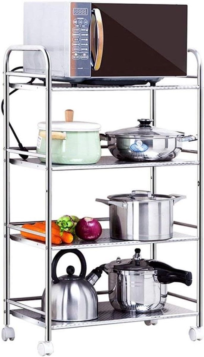 Keukenrek Oven - Opbergplank - Ruimte Creëren - Stabiele Constructie - 1000 Gram - Veelkleurig
