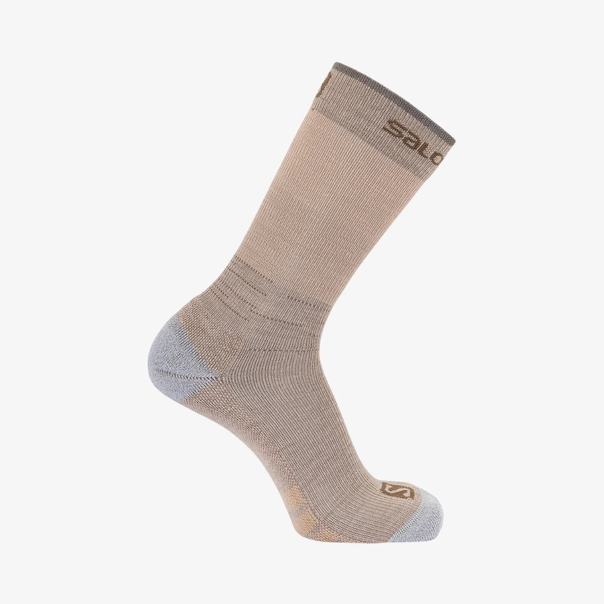 Salomon Predict Crew Hardloopsokken Merino Wol Beige