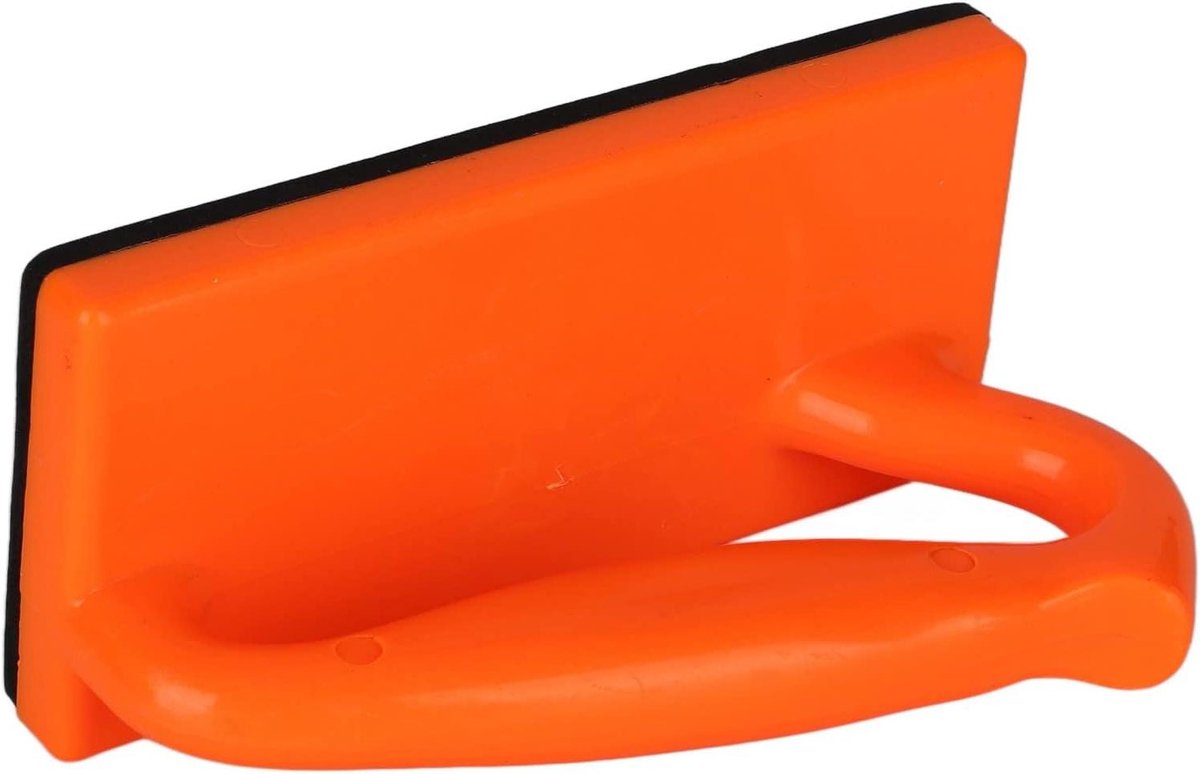 Houtzaag Duwstok - Duwblok Veiligheid - Veilig Hout Zagen - Ergonomische Grip - 15x7 cm - Oranje