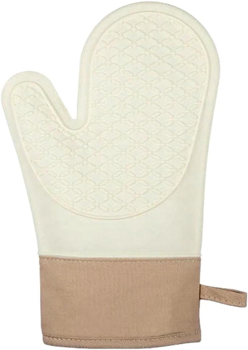 Keukenhandschoenen - Ovenwanten - Veilig Koken - Hittebestendig - 27.5 cm - Wit