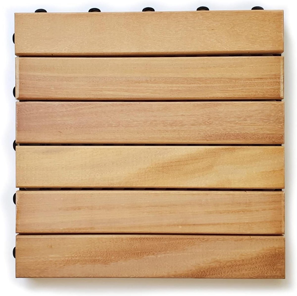 Houten Terrasvloer - Vlondertegels Tuin - Buiten Leven - FSC Gecertificeerd - 30x30 cm - Geelbruin