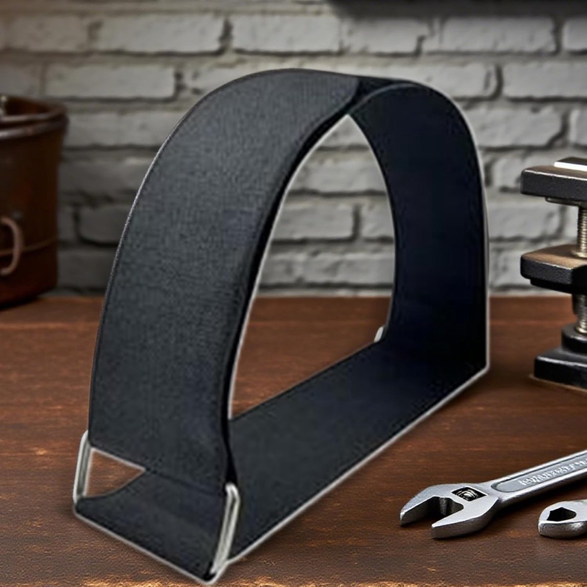 Voetpedaal weerstandsband - Onder bureau trainer - Indoor fietsen - Verstelbare gespen - 4 stuks - Zwart
