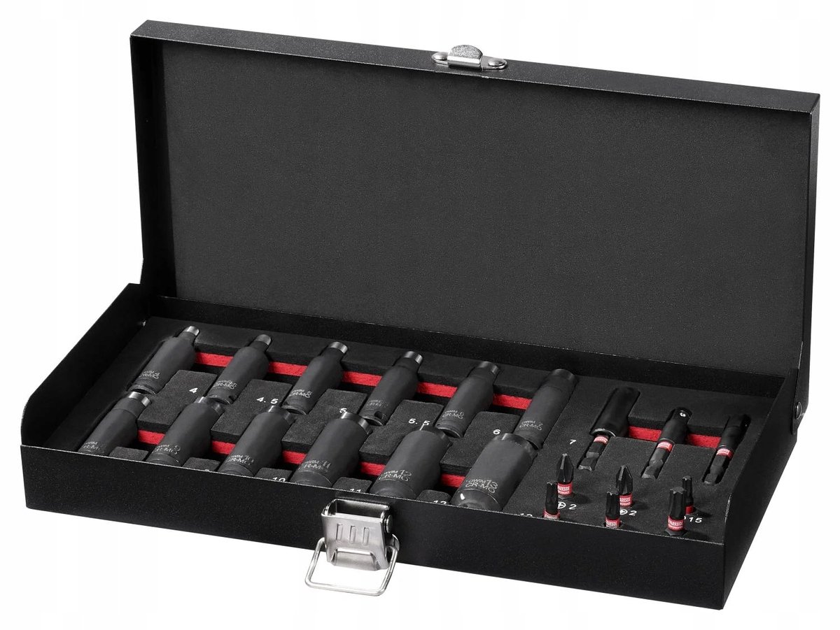 Parkside Performance Doppenset & Bits - 21 Delig