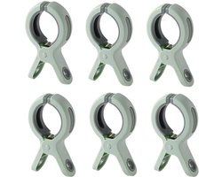 6 stuks Strandhanddoekclips - Plastic Quiltclips - Knijpers - Grote Wasknijper Handdoekknijpers - Winddicht - Groen - Voor dagelijks wasgoed, strandhanddoek, badhanddoek, beddengoed en dikke kleding