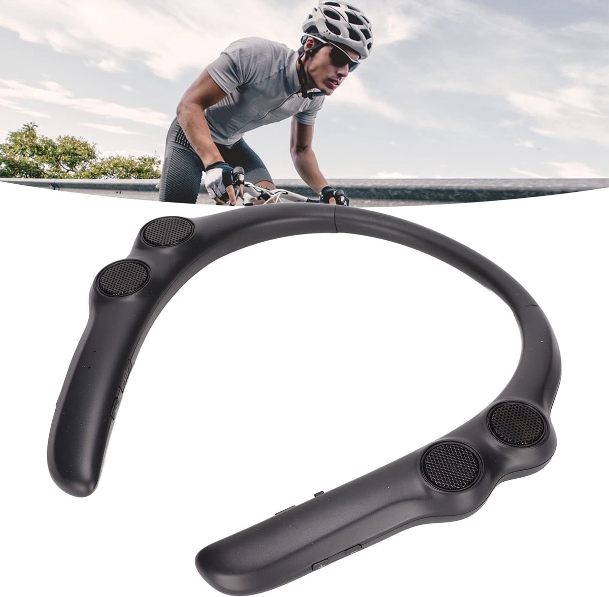 Jhubersproducts - Nekband Bluetooth-Hoofdtelefoon - Draadloze Oordopjes - IPX4 Waterdicht - Sport - Stereo Geluid - 15 Uur Batterijduur - Geschikt voo