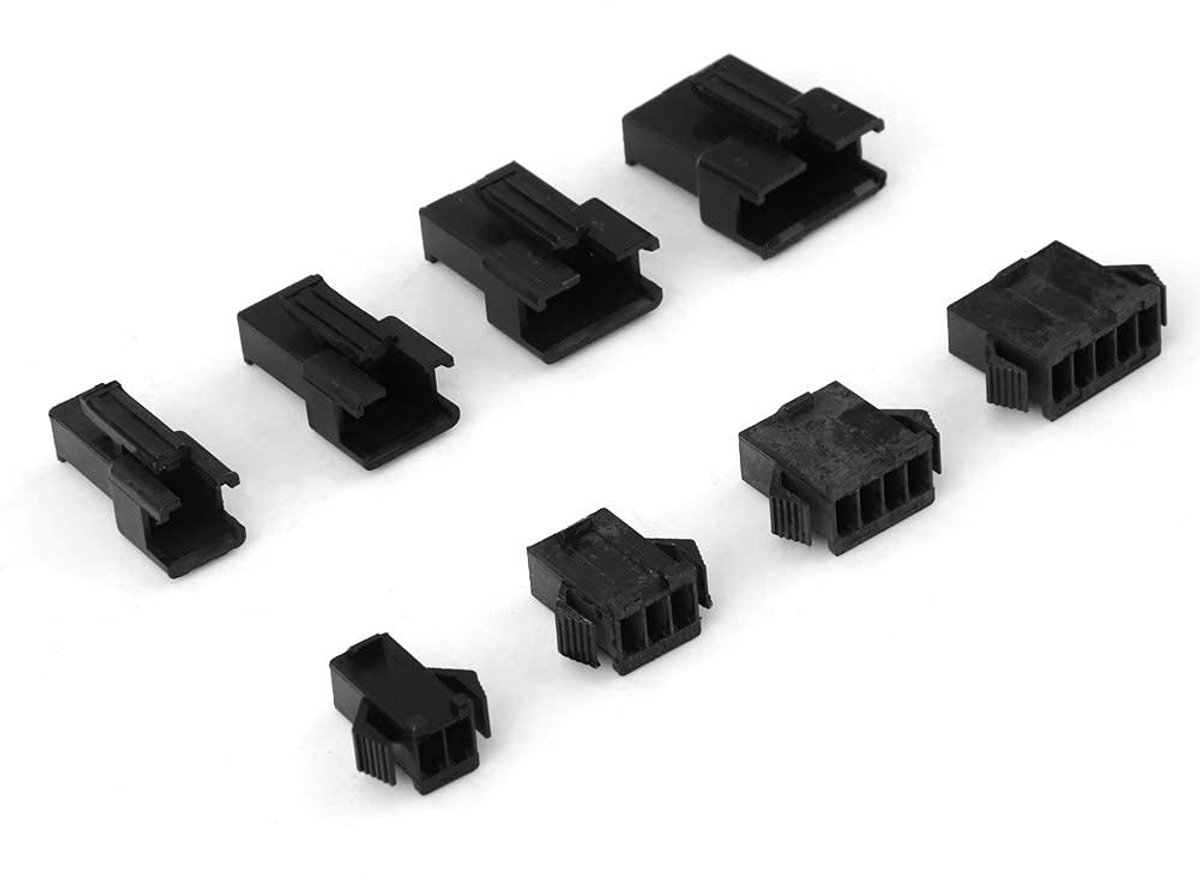 Pin Header Kit 200pcs - 2/3/4/5 Pins Male en Female Connector Set