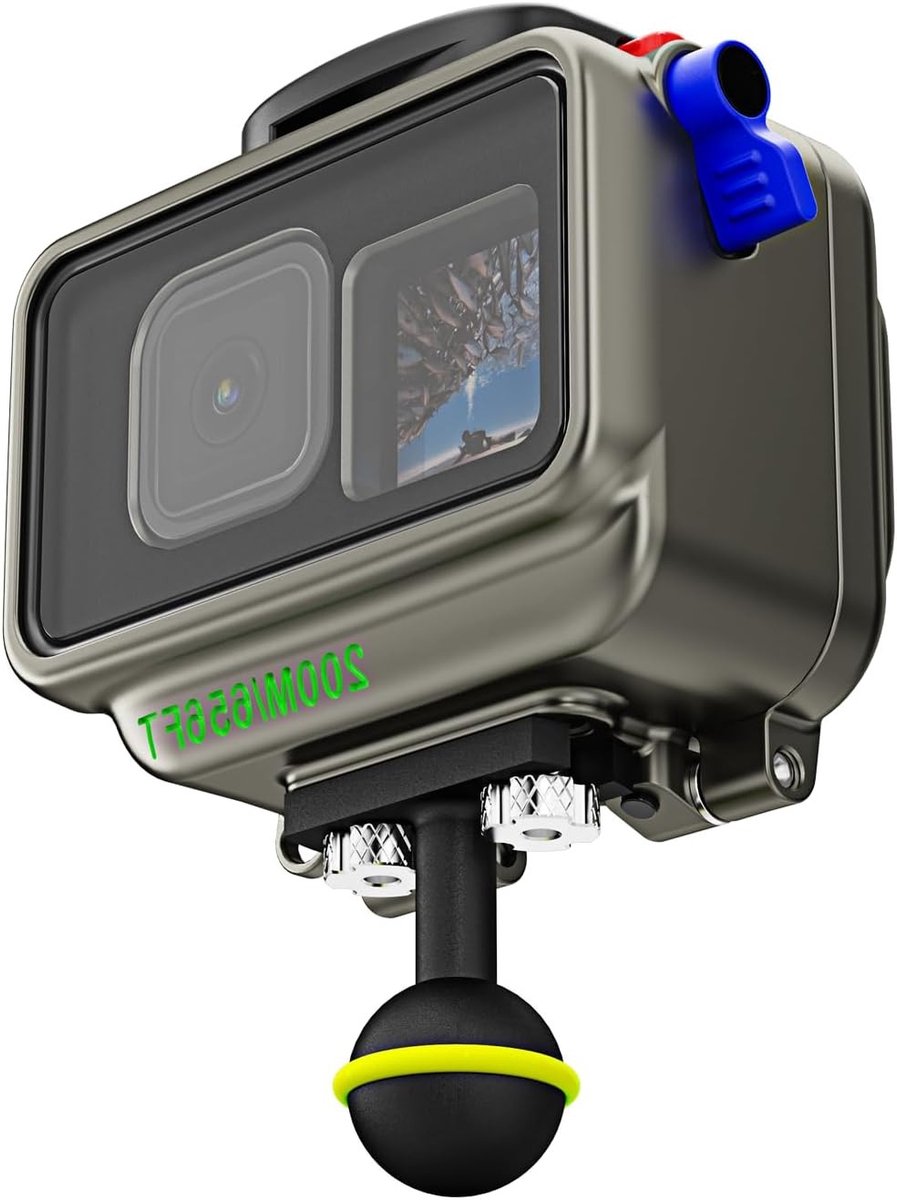 Waterdichte Camera Behuizing voor Onderwatergebruik tot 200m, Geschikt voor GoPro 9-12, Perfect voor Duiken en Avonturen
