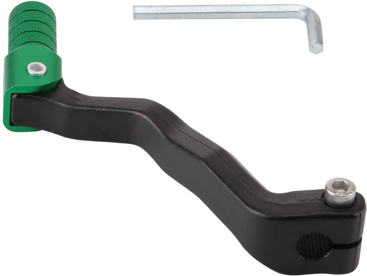 Livia home - Voet Shifter - Aluminium Shift Lever - Opvouwbaar - Groen Zwart - Geschikt voor Dirt Bikes - Vervanging voor Zongshen CG CB NC