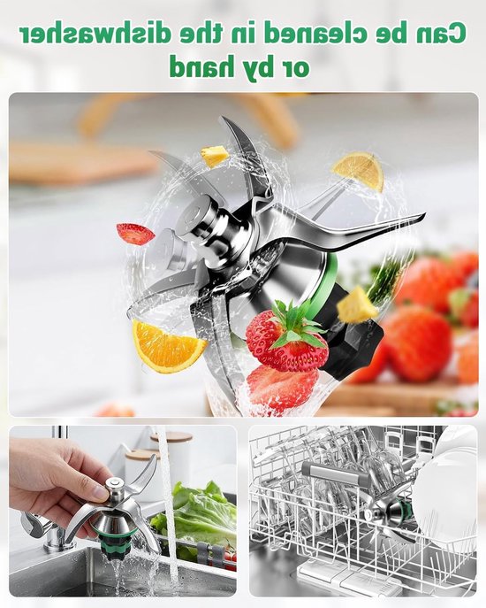 Vervangingsmes voor Thermomix TM6, hoogwaardig roestvrijstalen mes voor mixen, hakken en pureren van ingrediënten, ideaal voor keukenaccessoires en eenvoudig schoon te maken — afbeelding 3