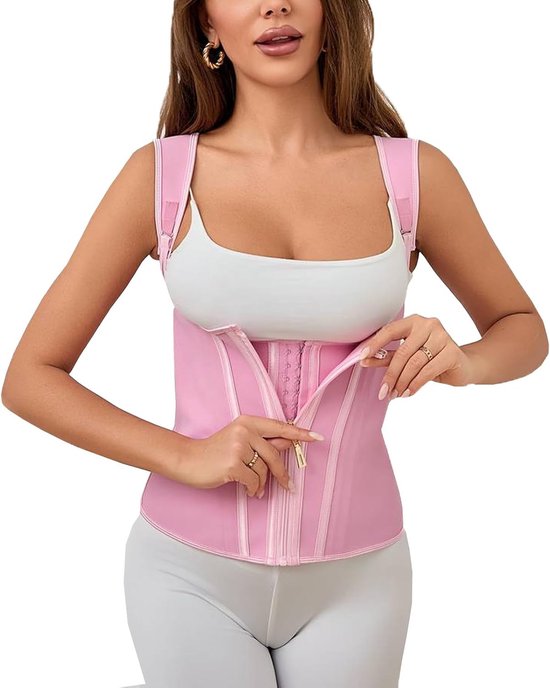 Hoge Taille Corset Shapewear voor Vrouwen met Buikcontrole en Rits- en Gespsluiting, Ideaal voor Taillevorming en Ondersteuning — afbeelding 5