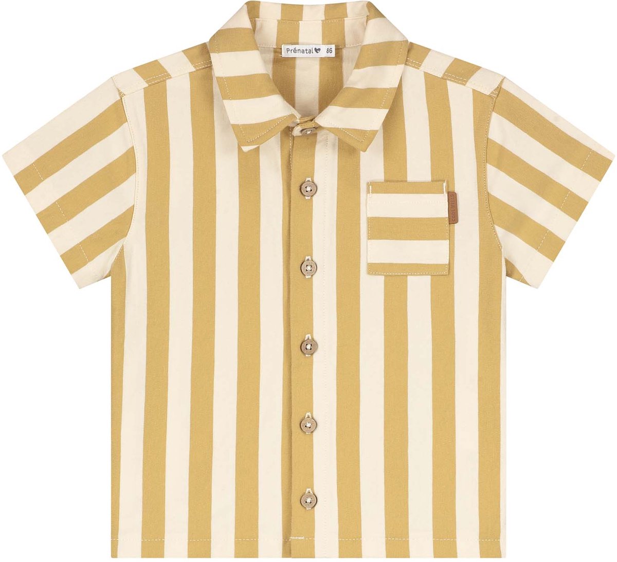 Prénatal baby blouse - Jongens - Geel - Maat 62