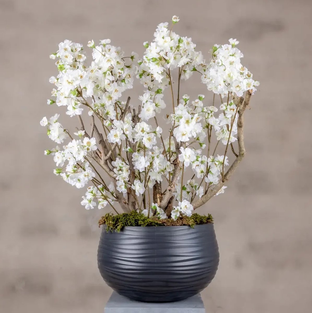 Kunstbloesemstuk Alise | Wit | 65 cm