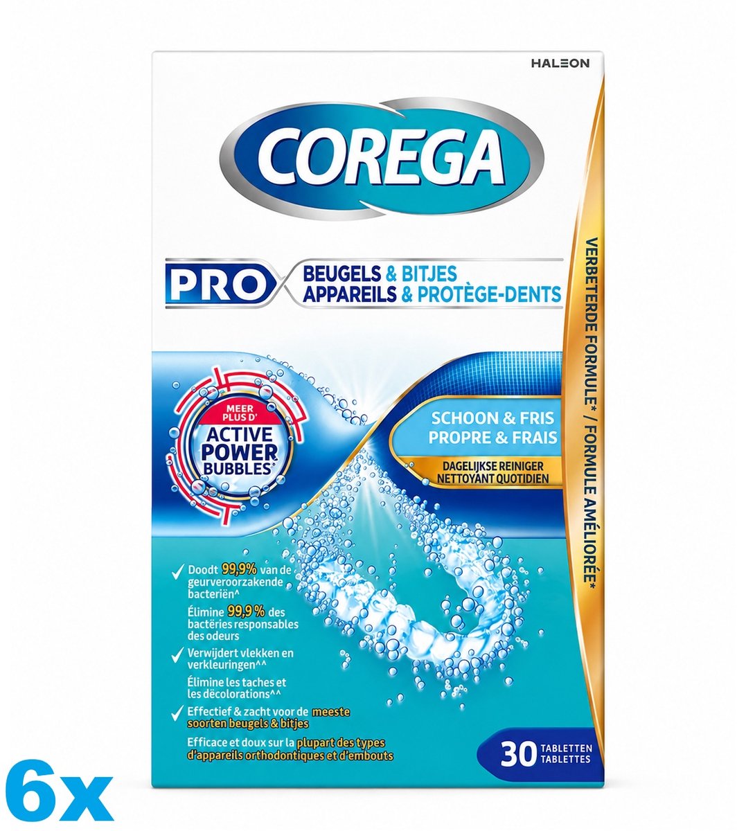 Corega Pro Beugels & Bitjes 6 x 30 tabletten
