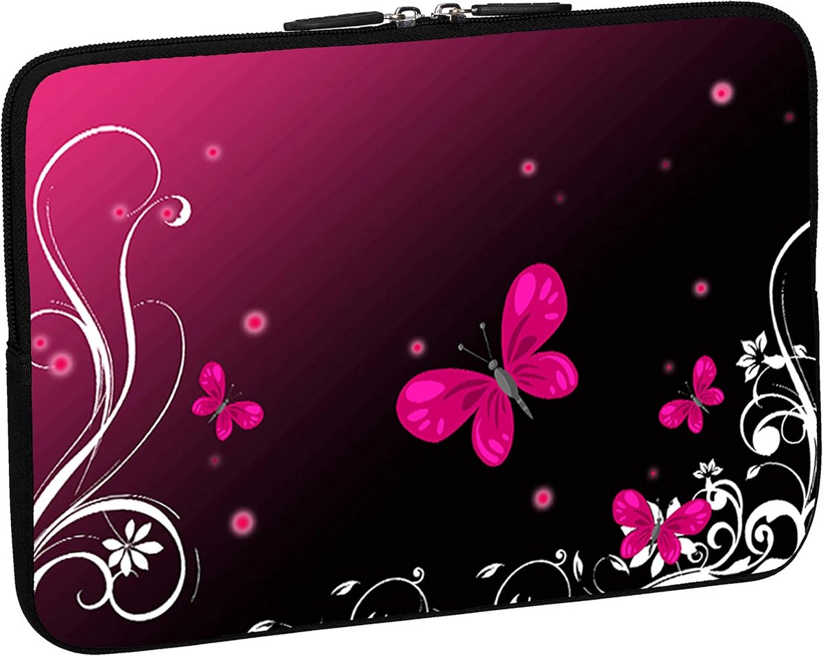 Originap Design beschermhoes notebooktas (15,6 inch, vlinder)