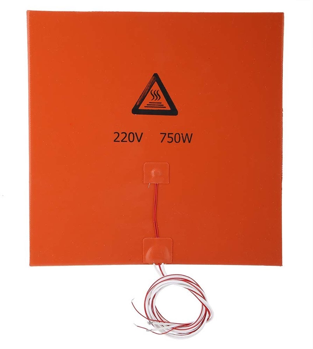 Jhubersproducts - 3D-printeraccessoires - Siliconen verwarmd bed - Hoge thermische efficiëntie - 300 x 300 mm - Energiebesparend - Ideaal voor 3D-prin