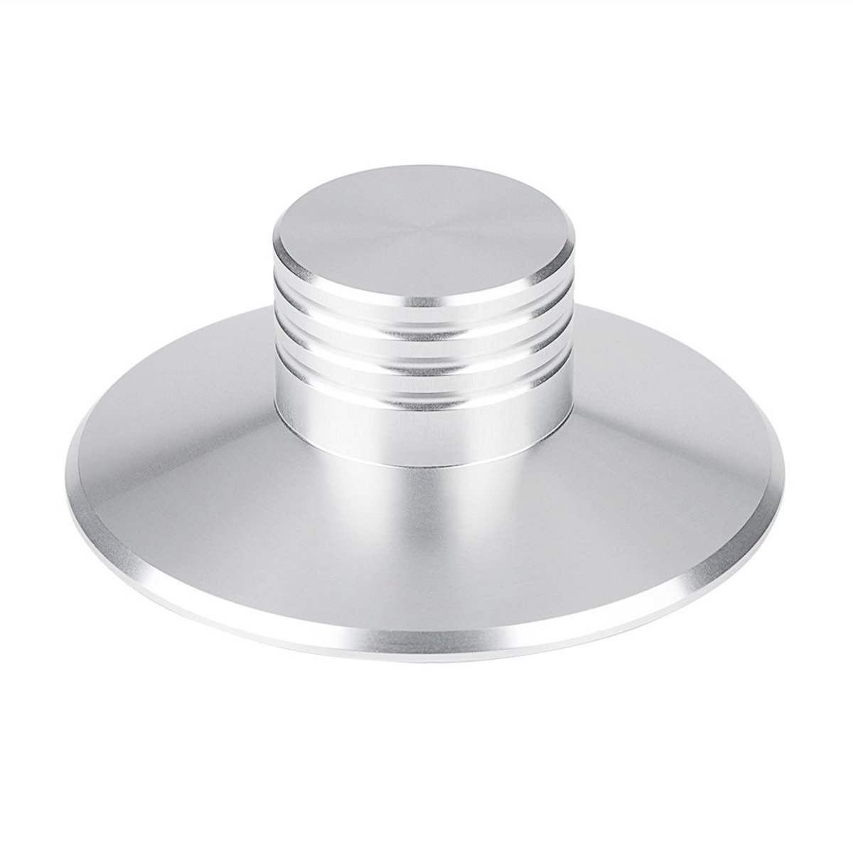 Livia home - Record Weight Stabilizer - Platenstabilisator - Vermindert trillingen - Zilver - Verbeter akoestiek - Geschikt voor LP-platenspelers