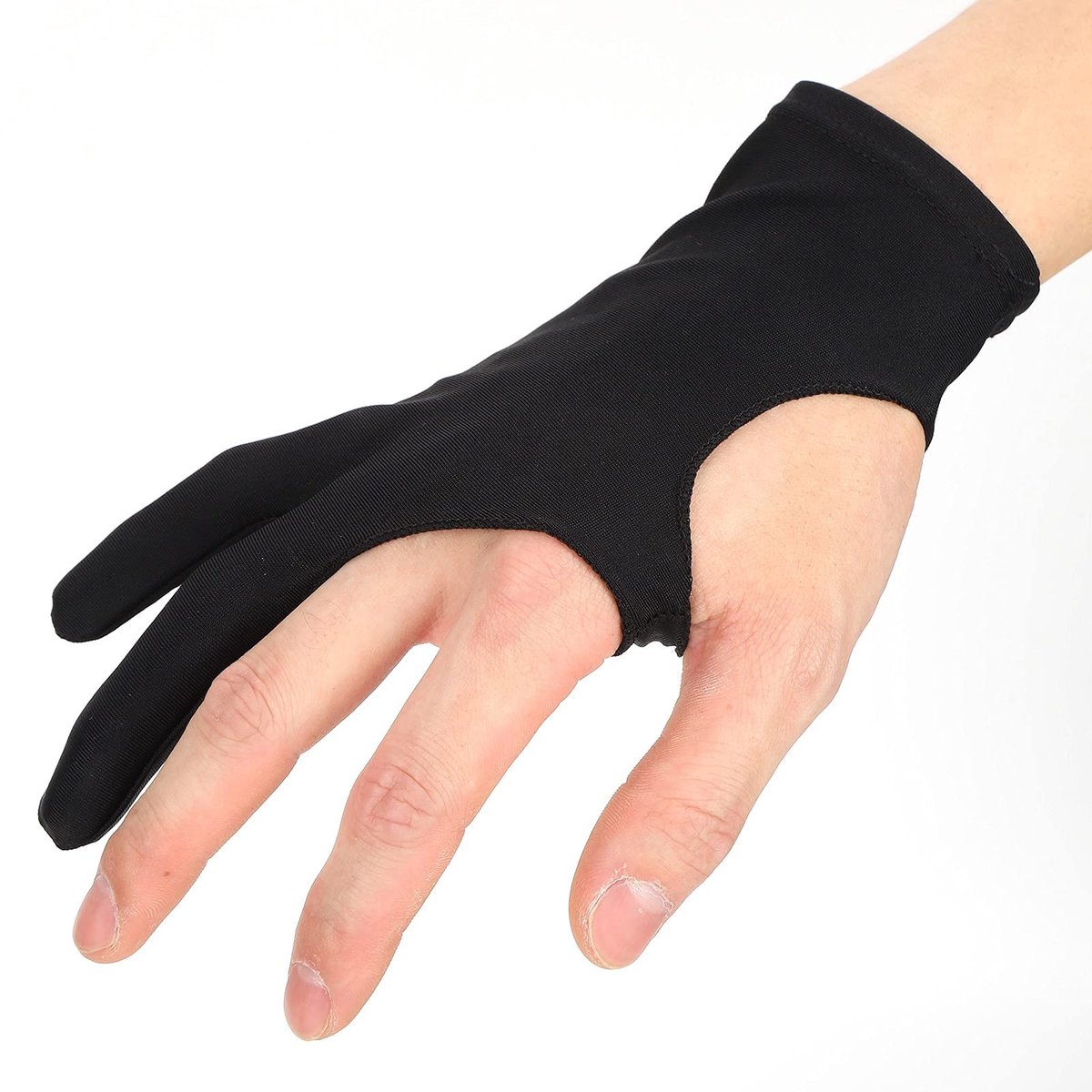 Jhubersproducts - Vingerverfhandschoenen - Vlekbestendige Handschoenen - Maat M - Grafische Schilderhandschoenen - Voor Tekentablet - Zwart
