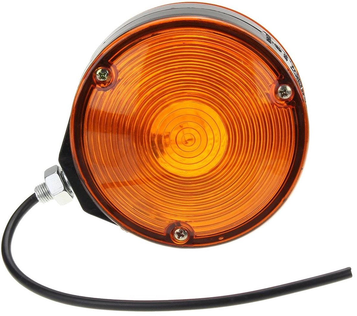 Jhubersproducts - Hanger Vrachtwagen Lorry Lollipop Oorbel - Barnsteen Spiegel - Universeel Geschikt - 24V - Side Maker Light - Voor Vrachtwagens