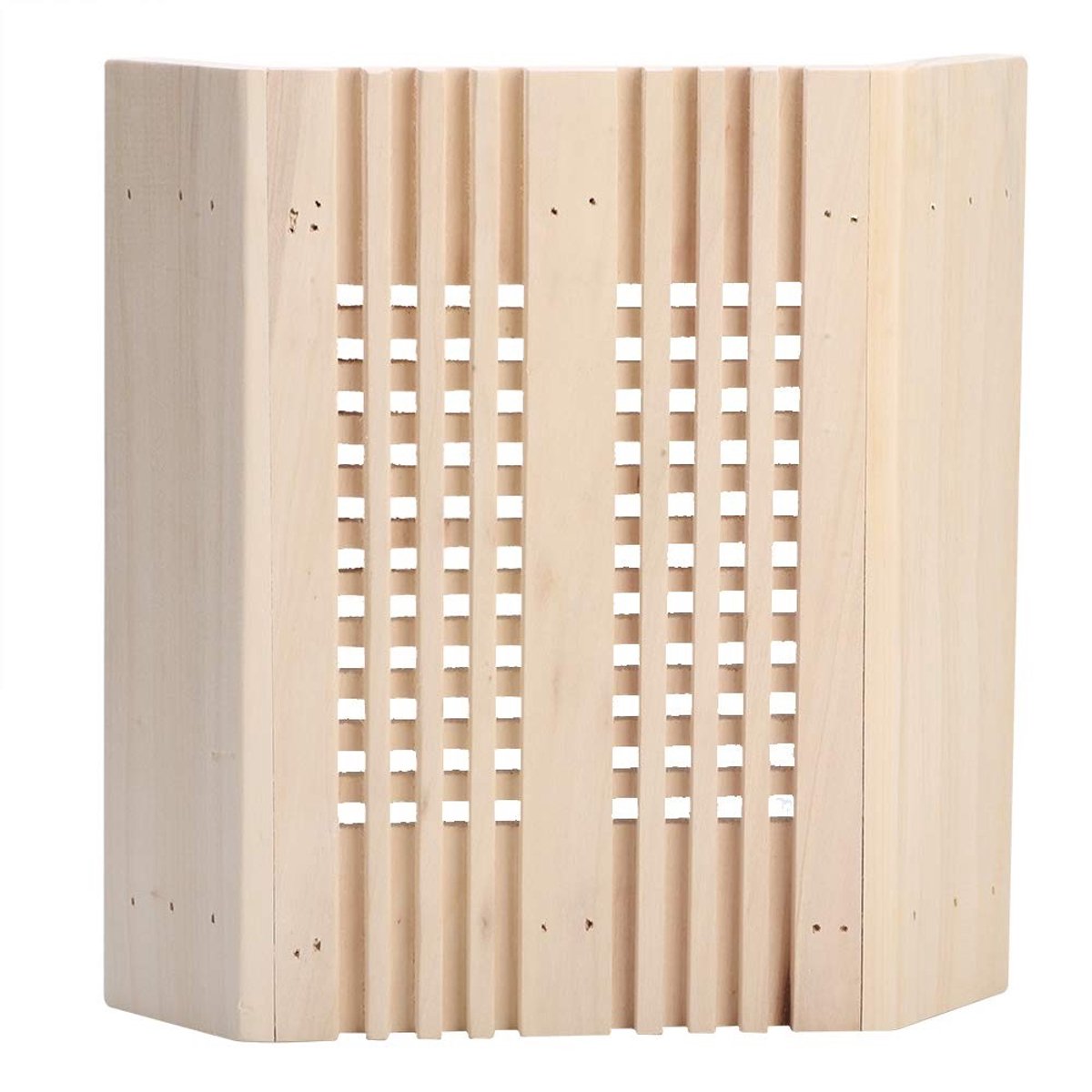 By shayne - Sauna Hoofdsteun Licht Cover - Houten Lampenkap - Duurzaam en Sterk - Vierkant Design - Sauna Accessoires - Bescherming voor Lampen