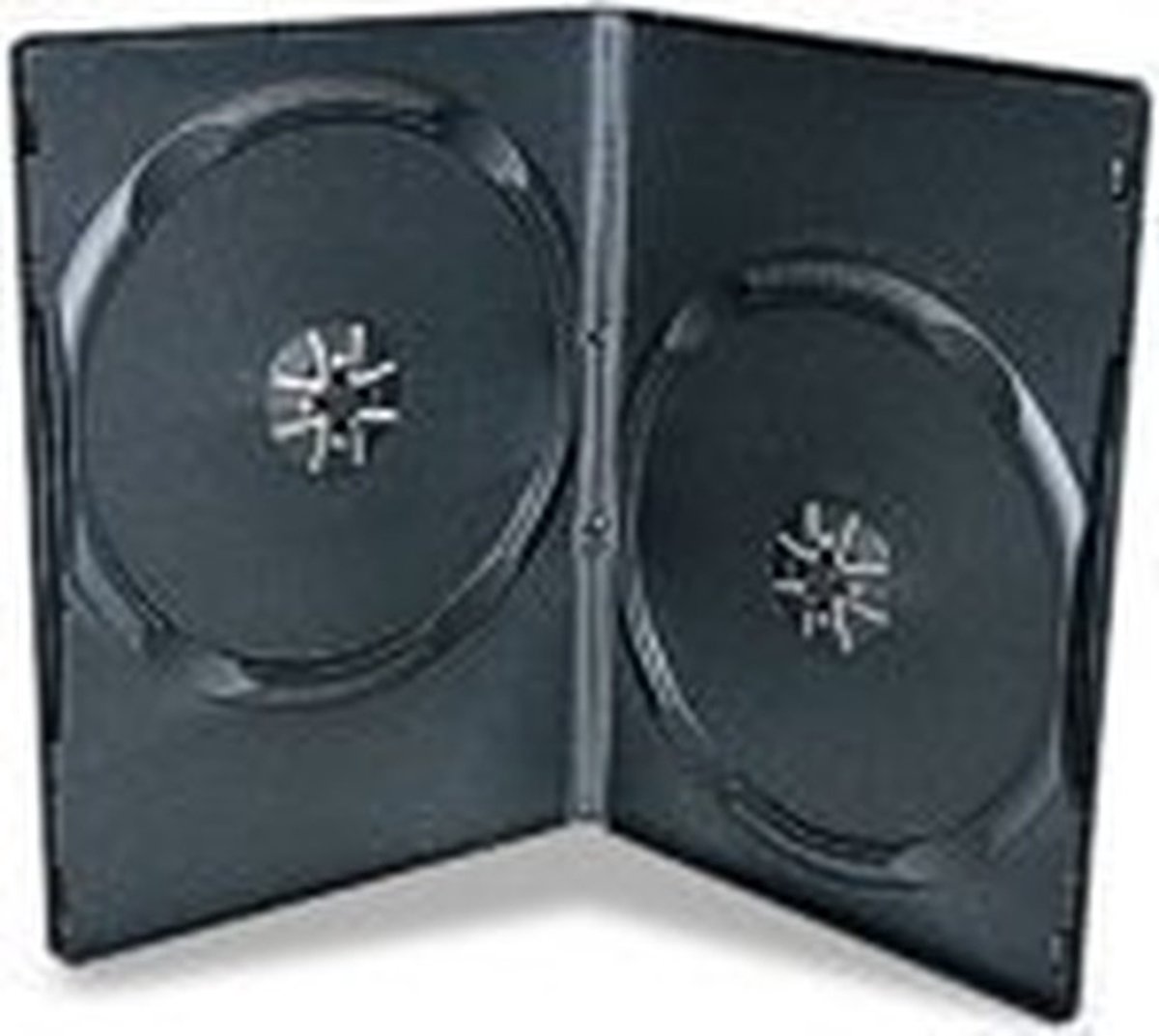 Vlemico - 100 DVD Hüllen - Dubbele DVD-hoesjes - Slank en stevig - Zwart 7 mm - Hoge kwaliteit - Geschikt voor archivering