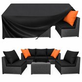 BOTC Tuinbank beschermhoes - Waterdichte Stevige Oxford - 274×208×71 CM - Tuinmeubelhoes voor buitentafels, stoelen en banken - Zwart