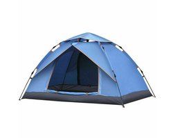 3-4 Persoons Dubbele Deur Automatische Tent - Kampeertent - Automatische Snelopening Tent - 200*200*130CM - UV- en Vochtbestendig - Geschikt voor Kamperen en Wandelen