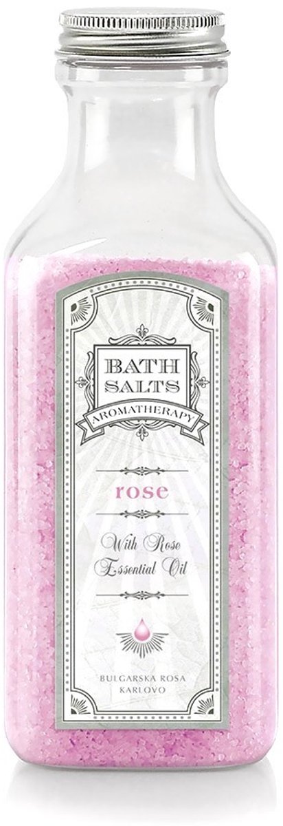 Rose Bath Salts Aromatherapy | Ontspannende badzout met 100% natuurlijke Bulgaarse rozenolie