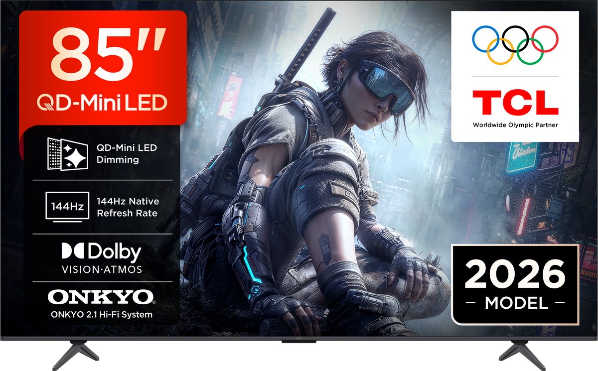 TCL 85T8D - 85 inch - 4K QD-MiniLED - 2026 - Smart TV