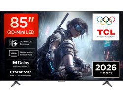 TCL 85T8D - 85 inch - 4K QD-MiniLED - 2026 - Smart TV