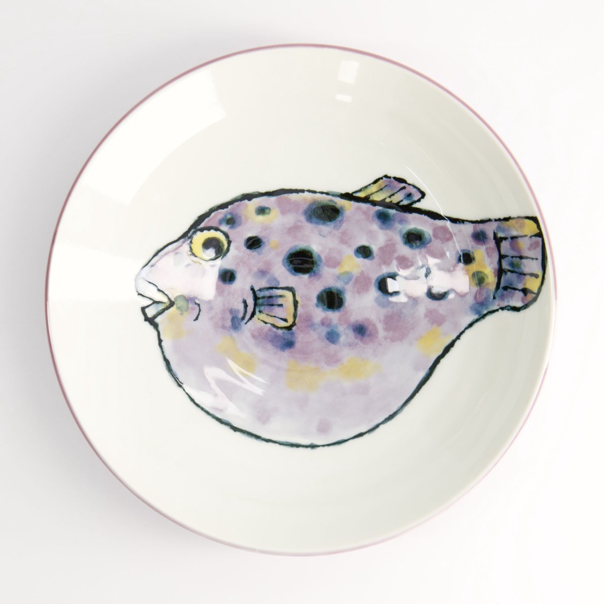 Tokyo Design Studio - Seafood Diep Bord - Fugu - Paars - 900 ml - 21,7 x 5,2 cm