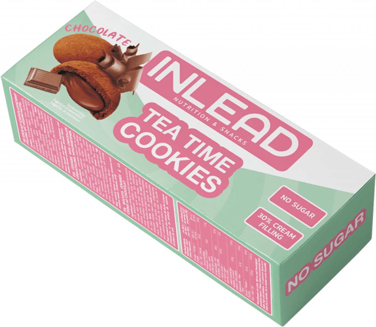 Inlead Tea Time Cookies (150g) Chocolate - Functionele voeding - Supervoeding