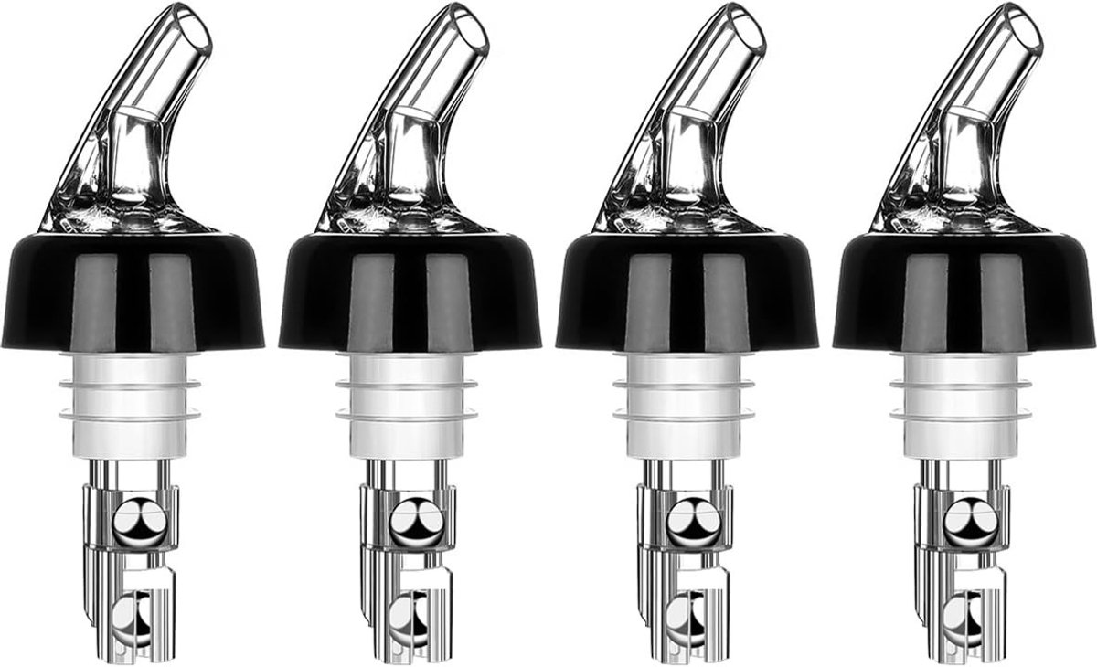 Dailygoods - Automatische afgemeten flessenschenker - 30 ml - Perfect gieten - Plastic flesschenker - Voor wijn en drankflessen - Gemak en nauwkeurigh