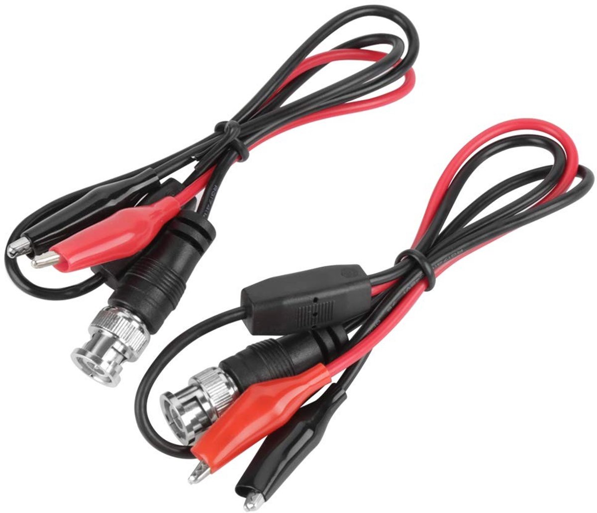 Dailygoods - BNC-testkabel - Coaxiaal - Set van 2 stuks - 0.5 meter - Oscilloscoop - Geschikt voor monitoren - Kleur als afgebeeld