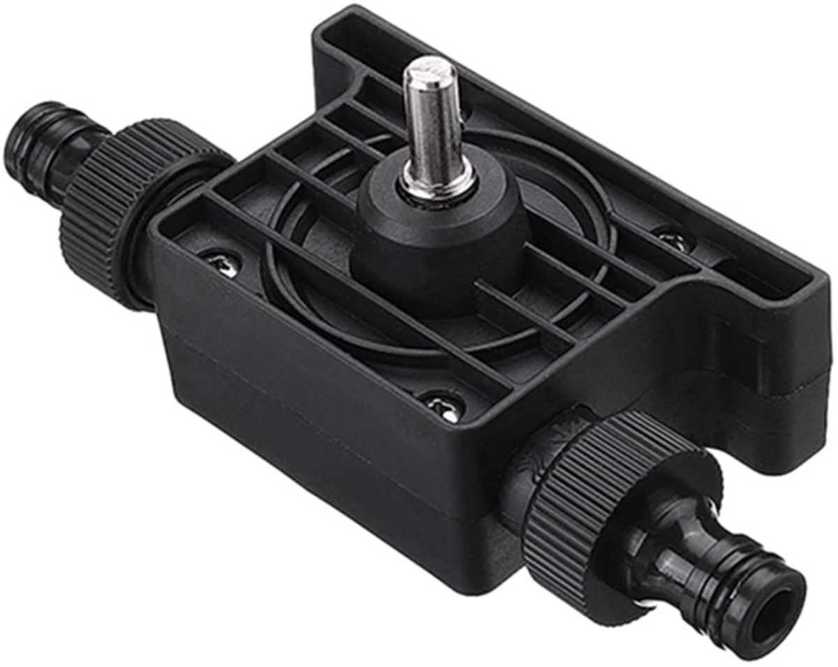 Elzusha - Mini Elektrische Pomp - Zelfaanzuigende Waterpomp - 2 Aansluitingen - Compact formaat - Ideaal voor tuinen - Eenvoudig te installeren - G...