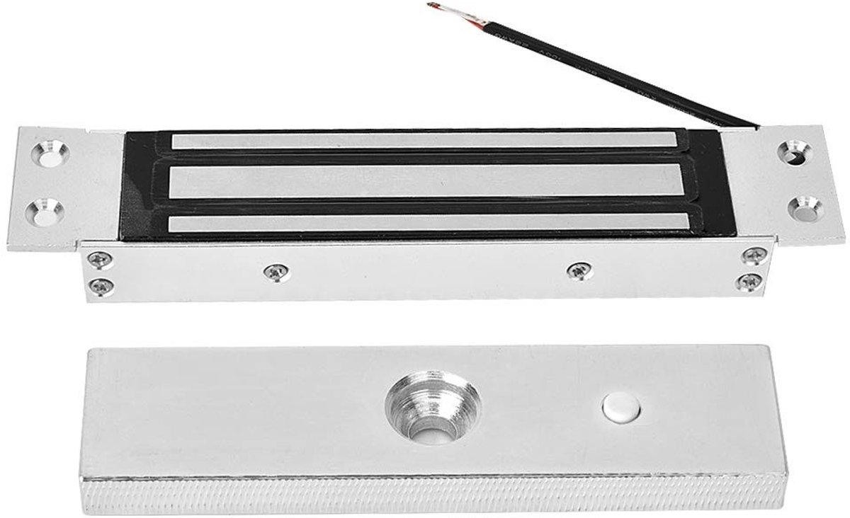 Dailygoods - Waterdichte Elektrische Magneetslot - Anti Corrosie - Toegangscontrole - 180kg - Veiligheidsslot - Geschikt voor binnen en buiten - Zwart