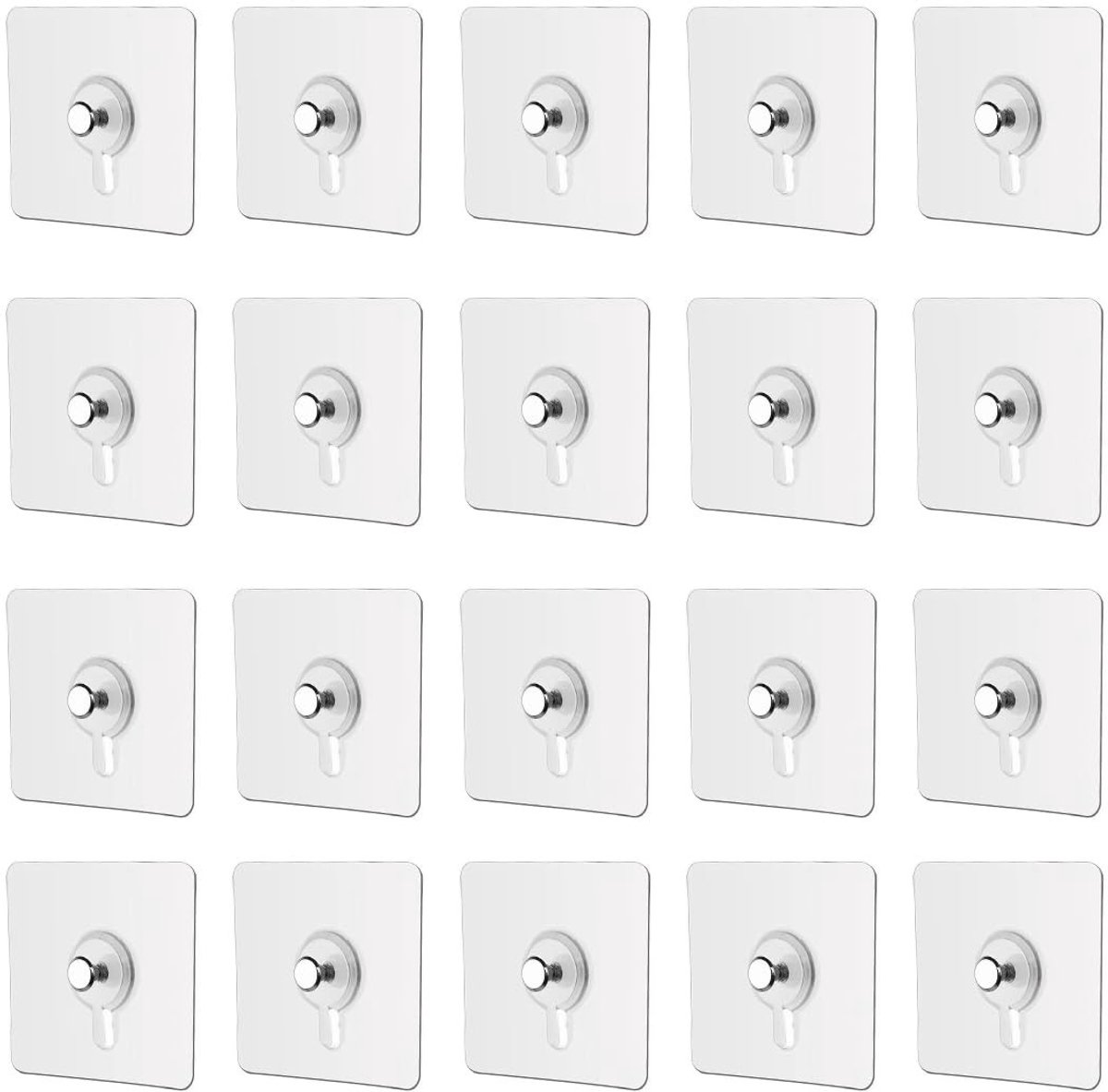 Dailygoods - Zelfklevende Haakjes - Geen Spijkers Nodig - Handige Decoratie - Voor Foto's en Muurdecoratie - Makkelijk te Gebruiken - Geschikt voor Th