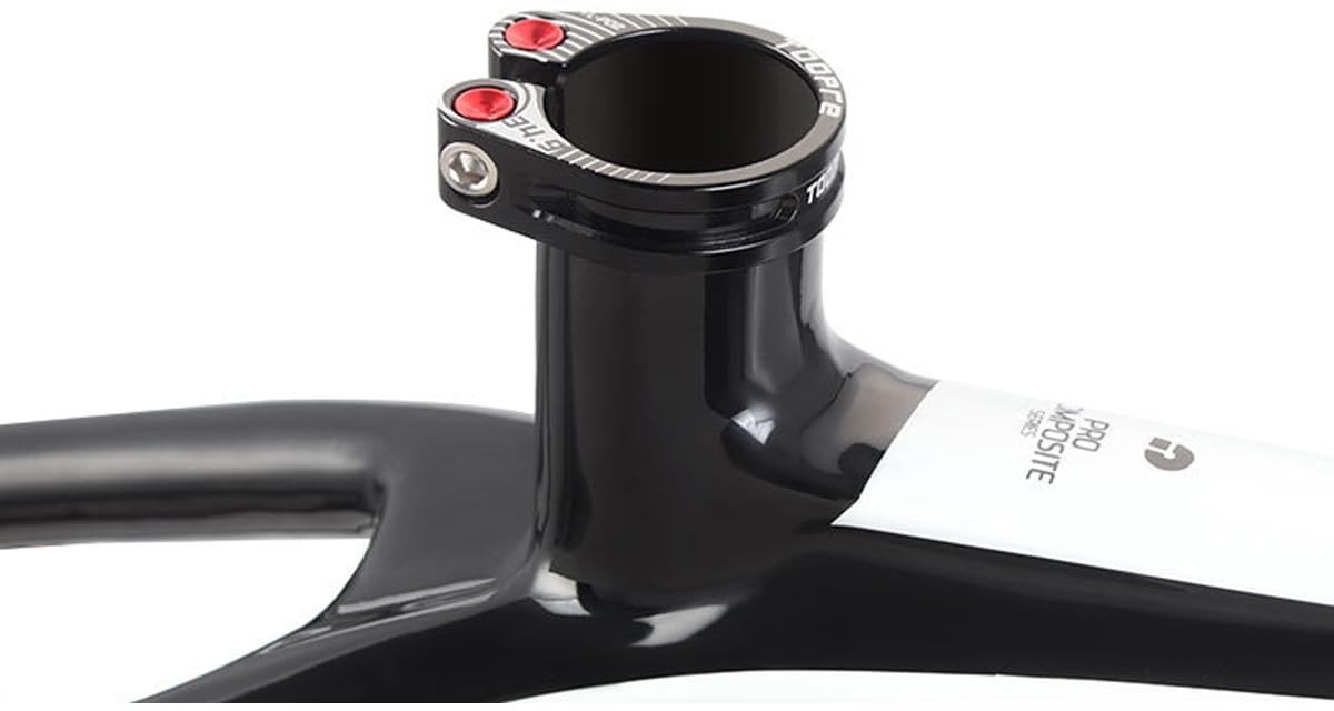 Dailygoods - Fietszadelklem - Aluminium - 34.9mm - Geschikt voor Fiets, MTB en Vouwfiets - Stevige bevestiging - Lichtgewicht en sterk - Perfecte pasv