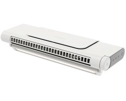 Allero Draagbare Ventilator - Bedventilator - Laag Geluidsniveau - Wit - 2000 mAh - USB - Multifunctioneel - Tafel Ventilator