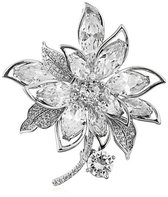 Broche — Premium kwaliteit — Elegante stijl — Corsagespeld — Accessoire — Eenvoudig — Stijlvol — Veelzijdig— Dasspeld — Ideaal voor feestdagen, stijlvolle bruiloften, cadeaus voor meisjes, decoratie, enz. — 4,7 x 5,2 cm