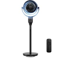 Auronic Statiefventilator - Staande Ventilator - Luchtkoeler - Vloer en tafelventilator - Omni - 3 Snelheden - Stille Ventilator - Fan - Met Afstandsbediening - Zwart