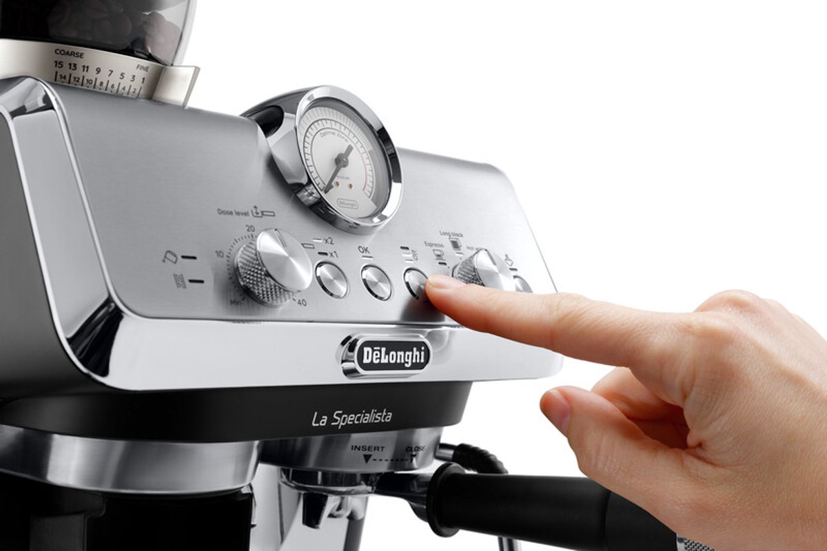 De'Longhi La Specialista Arte Evo - pistonmachine met Cold Brew functie en handmatig stoompijpje - Titanium - EC9255.T thumbnail 3
