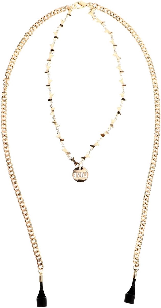 Verstelbare Ketting voor Draadloze Oordopjes, Anti-Verlies Pullover en Sport Necklace in Goud, Geschikt voor Apple AirPods
