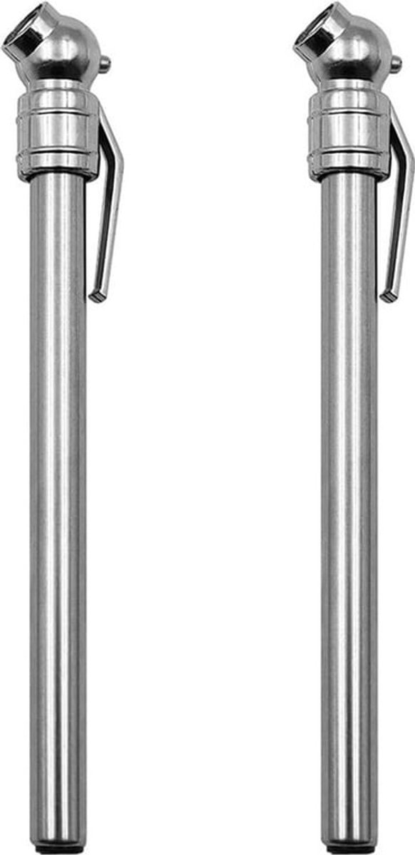 Draagbare autobandenspanningsmeter (mini), roestvrij staal - verpakking van 2