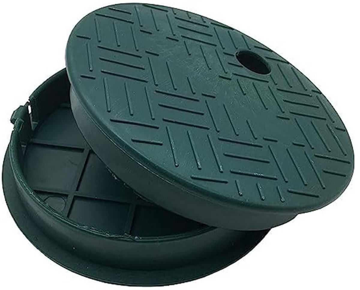 Dailygoods - Sprinkler Valve Box Cover - 6 Inch - Duurzaam en weerbestendig - Ronde afdekking - Geschikt voor irrigatiesystemen - 2 stuks
