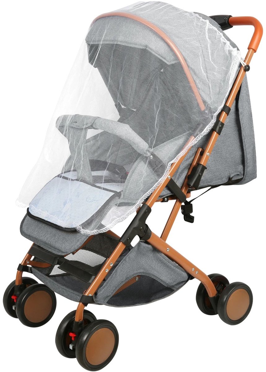 Trendique - Kinderwagen - Buggy - Stroller - Wandelwagen - Lichtgewicht - Inklapbaar - tot 6 jaar - 71x45x98 cm - Kaki/Paars – foto 6